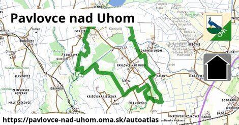 Mapa oblasti doručenia kvetov Pavlovce nad Uhom