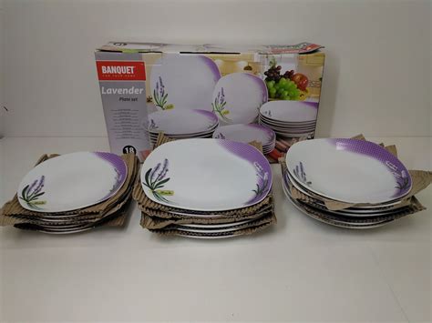 Sada tanierov Banquet Lavender 18 ks