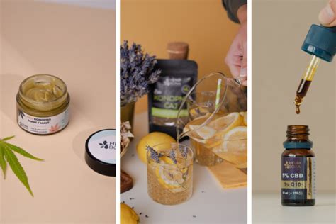 Rôzne potravinárske produkty z konope