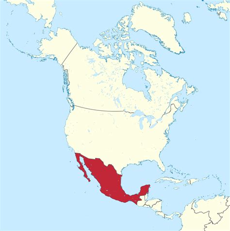 Mapa Mexika so zvýraznením pôvodného výskytu Vianočnej hviezdy