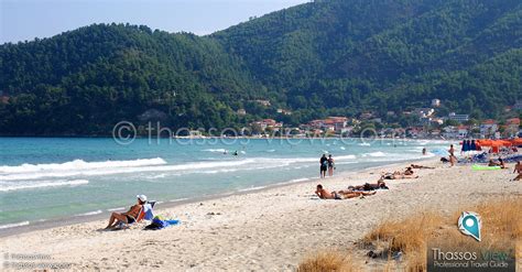 Mapa ostrova Thassos s vyznačením Skala Potamia