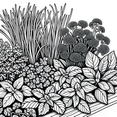 Ilustrácia: Krásna levanduľová záhrada plná kvitnúcich kríkov.