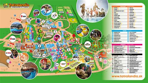 Mapa termálneho kúpaliska Tatralandia