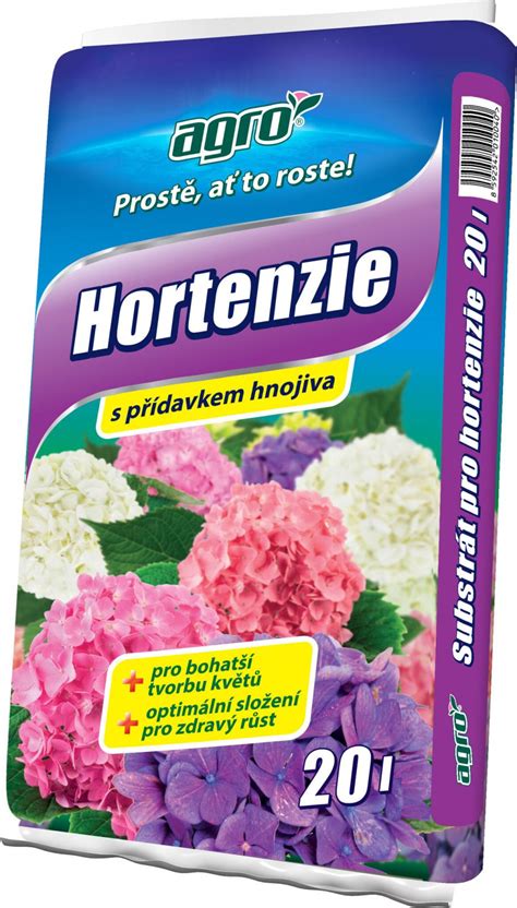 Ukážka rôznych typov hnojív pre hortenzie