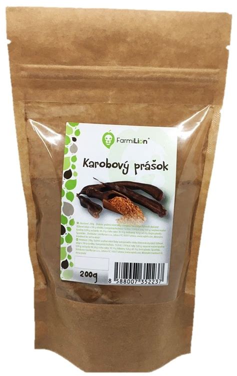 karobový prášok a dezert