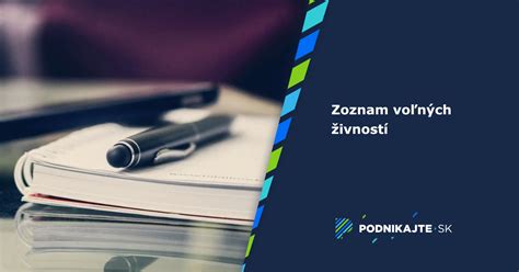 Zoznam voľných živností