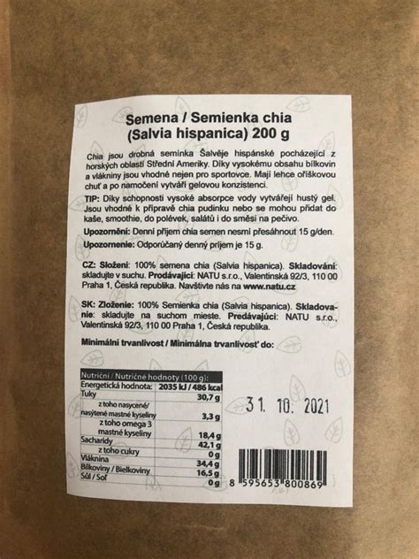 Chia semienka a ich nutričné hodnoty