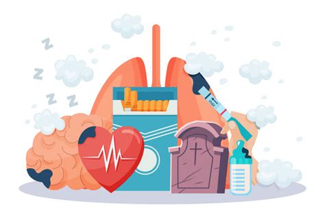 Infografika znázorňujúca škodlivé účinky fajčenia na zdravie