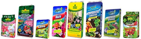 Rôzne druhy záhradných substrátov a hnojív