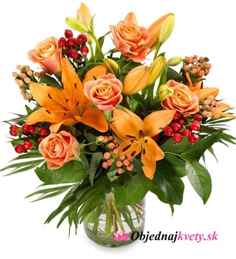 Tabuľka s prehľadom oranžových kvetov