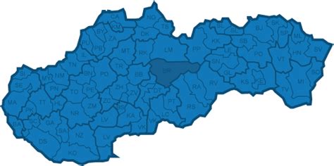 Mapa regiónu Záhorie
