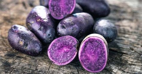 Fialové zemiaky vo varenej forme