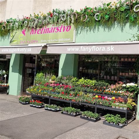Mapa kvetinárstva Fany Flora v Bratislave