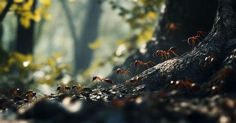 Mikroskopický záber lariev mravcov