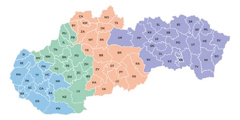 Mapa regiónu Topoľčianky s vyznačenými poľnohospodárskymi podnikmi