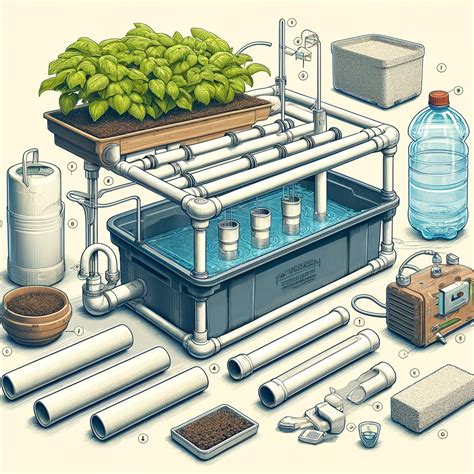 Schéma rôznych hydroponických systémov