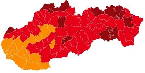Mapa oblastí s prírodnými obmedzeniami na Slovensku