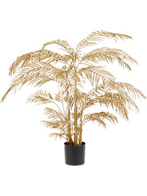 Zlatá umelá rastlina v interiéri