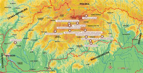mapa rozšírenia ponikleca slovenského na Slovensku