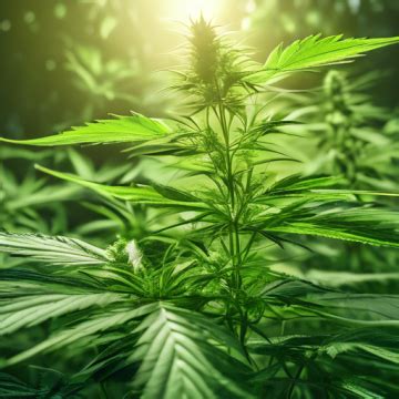 Rastlina konope v rôznych štádiách rastu