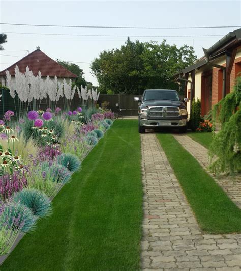 Záhon s veternicami v záhrade