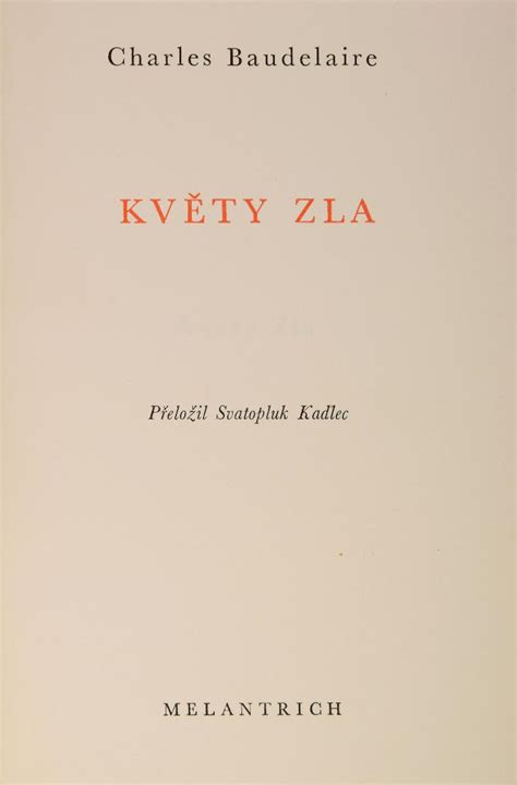 obálka knihy Kvety zla