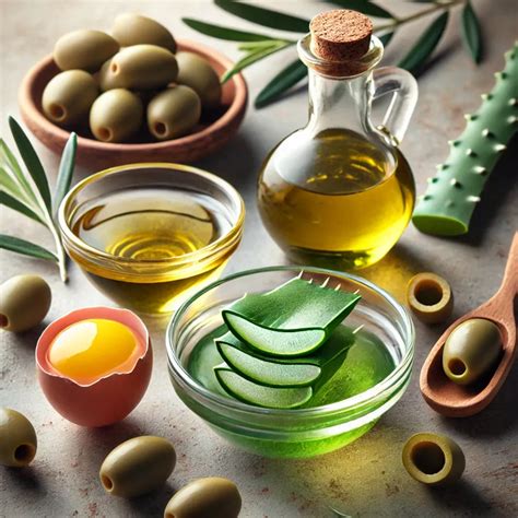 Zloženie masážneho oleja s aloe vera a olivovým olejom