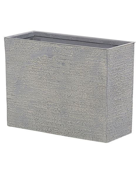 Moderný obdĺžnikový pozinkovaný kvetináč