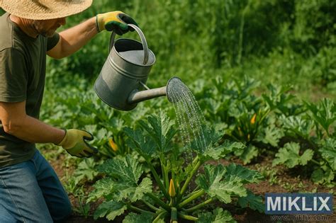 Zalievanie melónovej rastliny