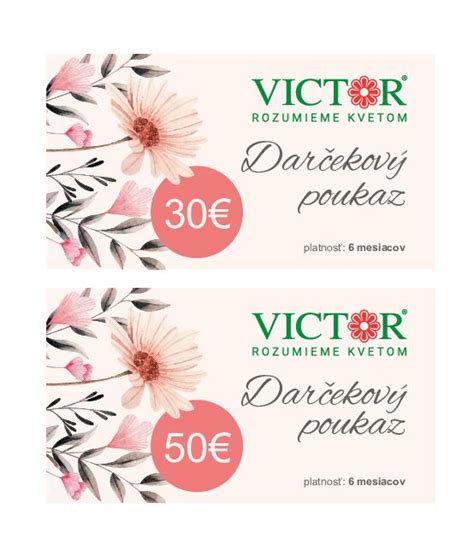 Darčeková poukážka na kvety