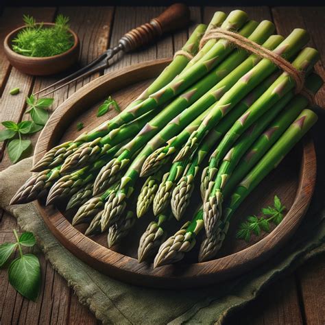 Dobre zakorenená rastlina špargle