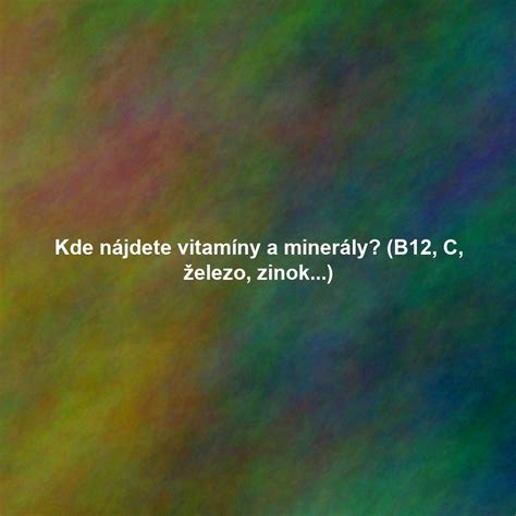 Zloženie púpavy - vitamíny a minerály