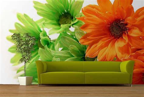 Fotografia aranžovaného interiéru s kvetmi