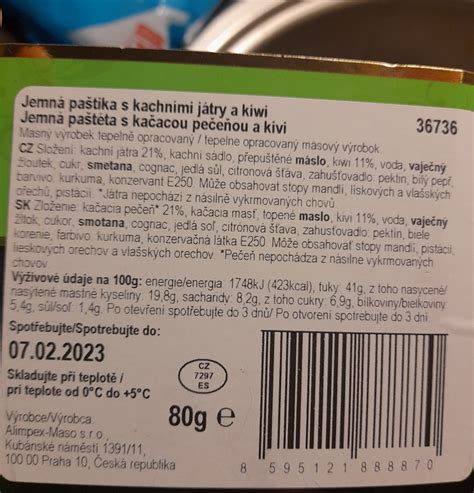 nutričné hodnoty kiwi