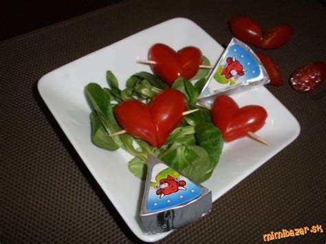Srdiečka z cherry paradajok