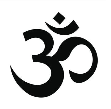 Symbol Óm, ilustrácia.