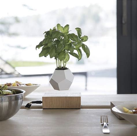 Levitujúci kvetináč LYFE v interiéri