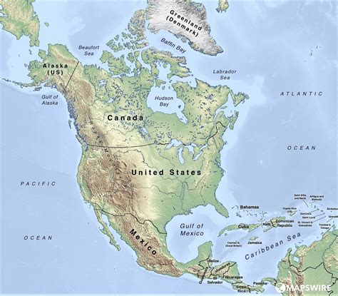 Mapa rozšírenia rodu Yucca v Severnej a Strednej Amerike