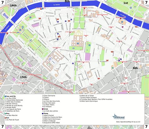 literárna mapa Paríža 19. storočia