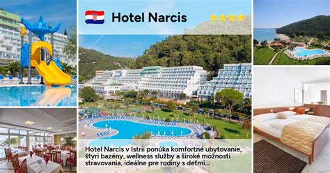 Mapa letoviska Rabac a poloha hotela Narcis