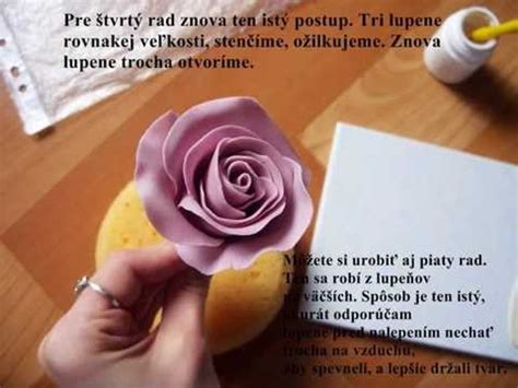 Detailný postup skladania listov na ružu