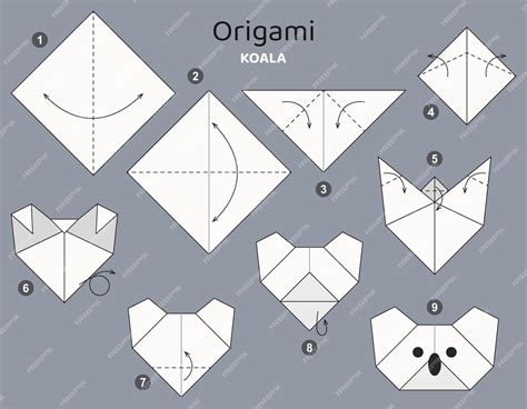 Schéma origami ruže
