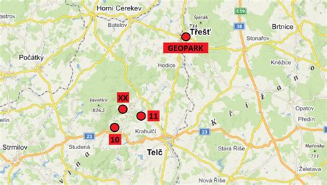 Mapa s vyznačenými reštauráciami a kaviarňami v okolí Kvetinárstva Timea