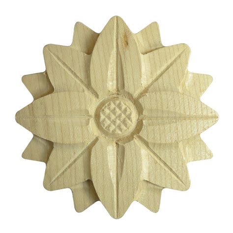 drevený ornament kvetina