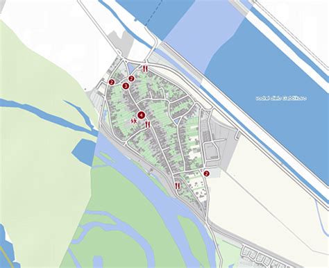 Mapa obce Vojka nad Dunajom