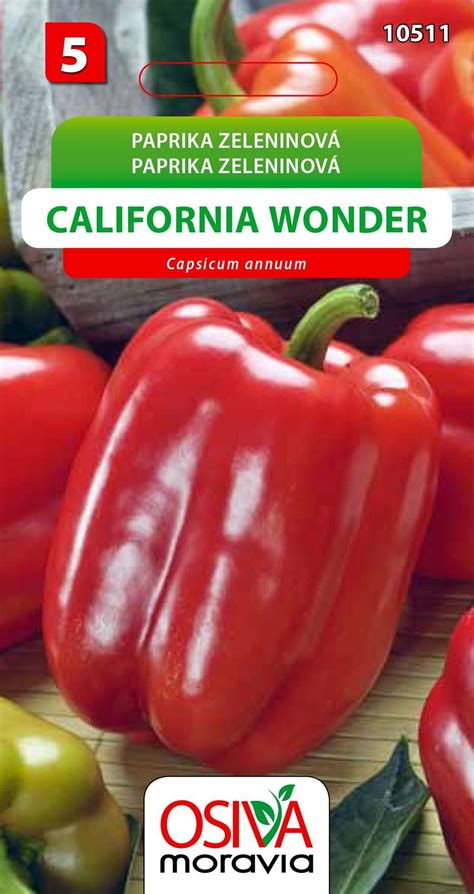 Plody papriky California Wonder