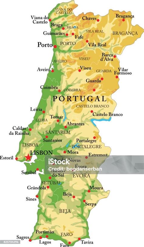 Mapa Portugalska s vyznačenými vinárskymi regiónmi