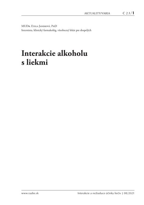 Interakcie ľubovníka s liekmi