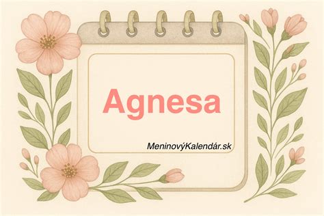Význam mena Agnesa