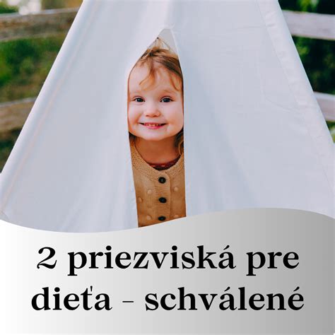 Dve a viac mien pre dieťa